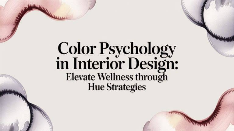 Color Psychology in Interior Design: Elevate Wellness Through Hue Strategies